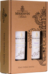 Dárkový box na 2 láhve s okýnkem